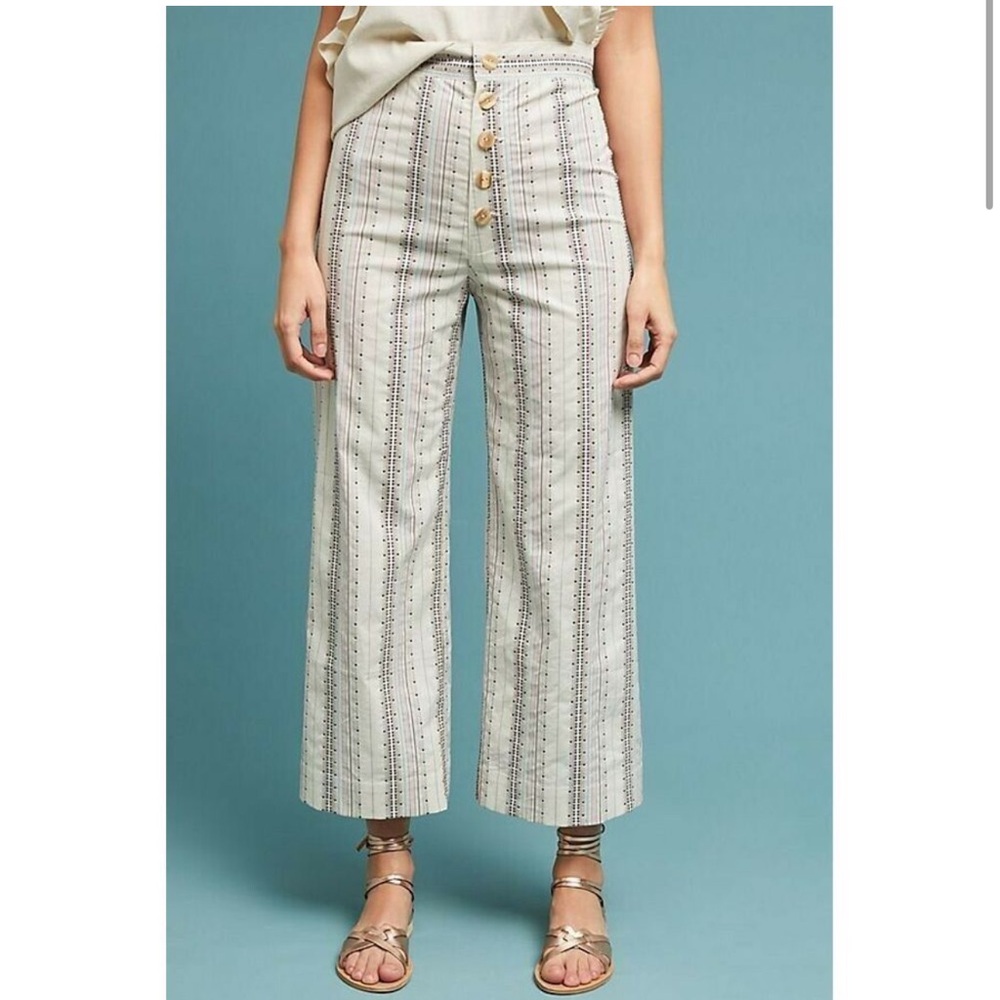 Anthro’s The Odells stripe sailor pants